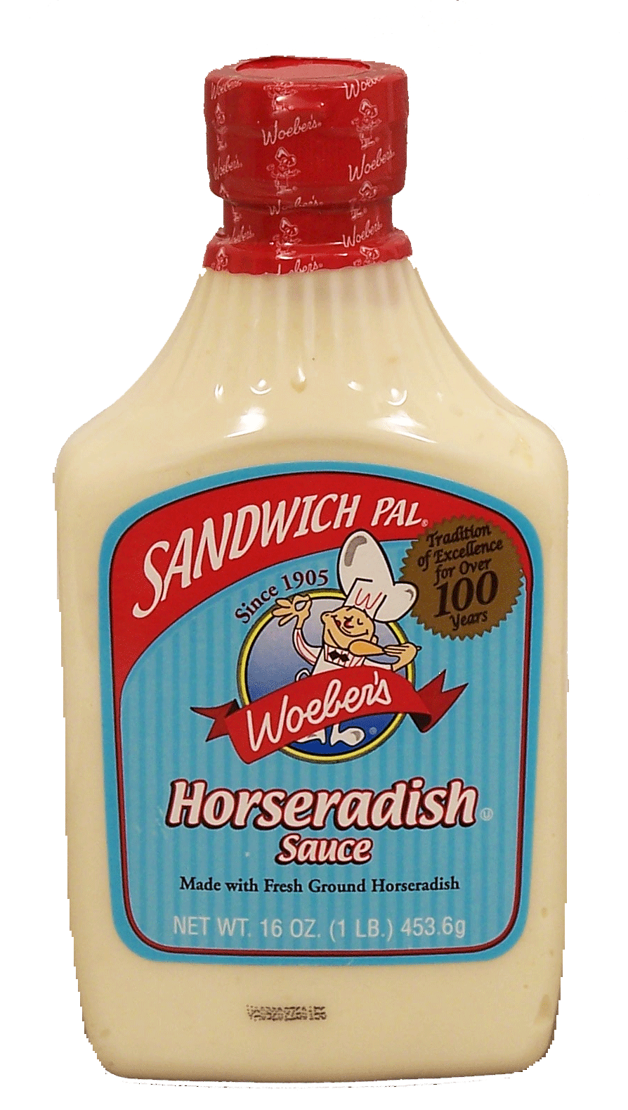 Woeber's Sandwich Pal horseradish sauce made with ground horseradish Full-Size Picture